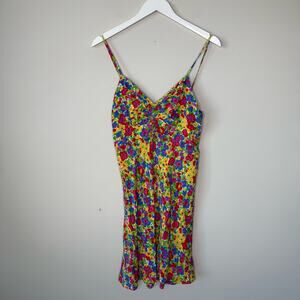 Faithfull the Brand | Floral Spaghetti Strap Babydoll Dress Size 6